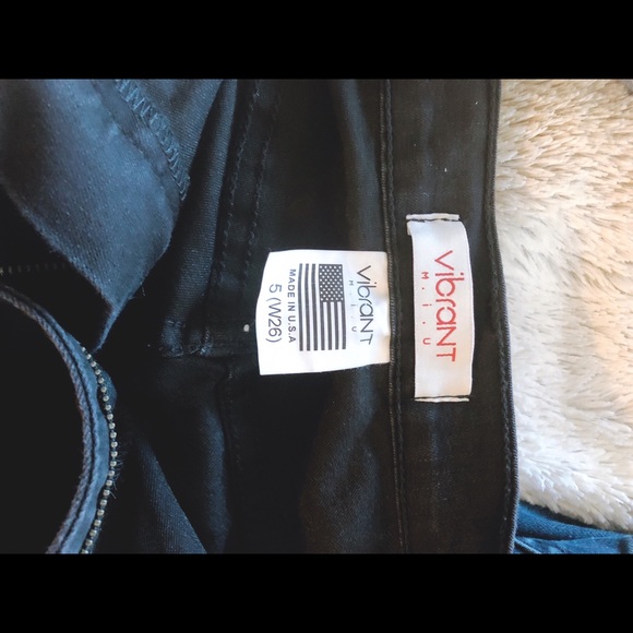 Black Belbottom Jeans - Picture 2 of 2